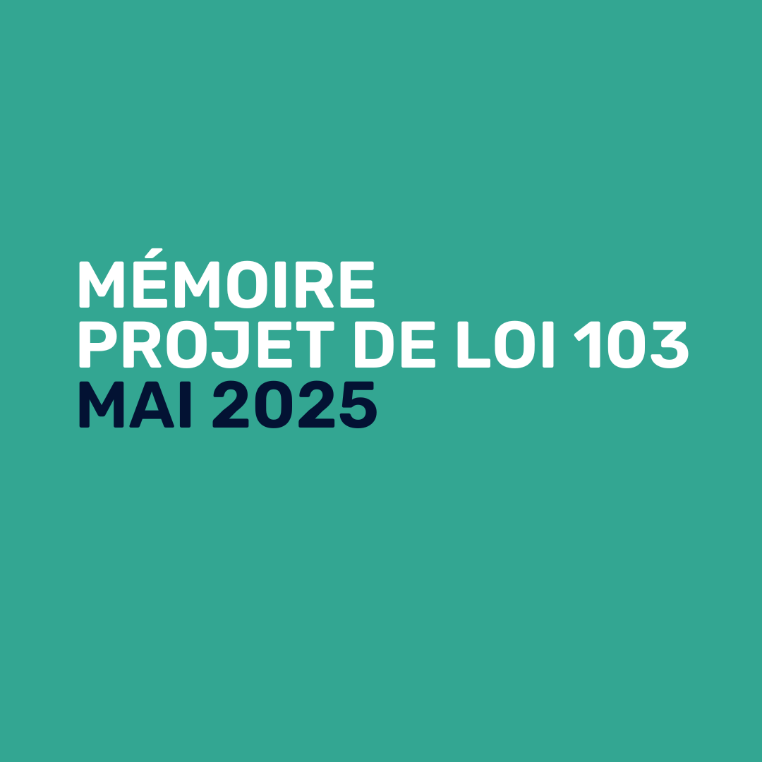 Mémoire Projet de loi 103